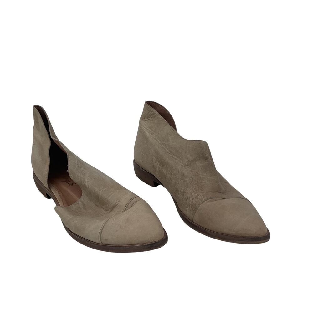 Free People Taupe Suede Cutout Ankle Booties
